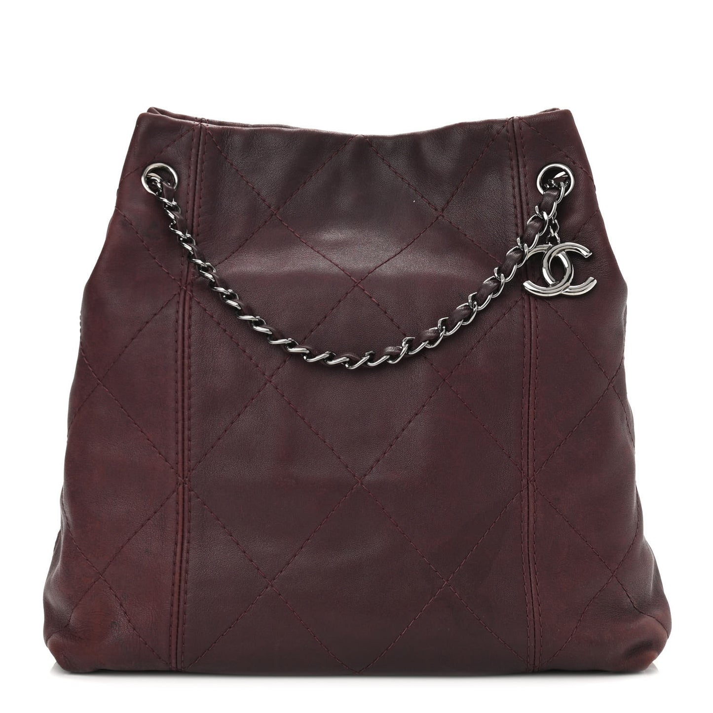 Lambskin Soft Touch Shoulder Bag Prune