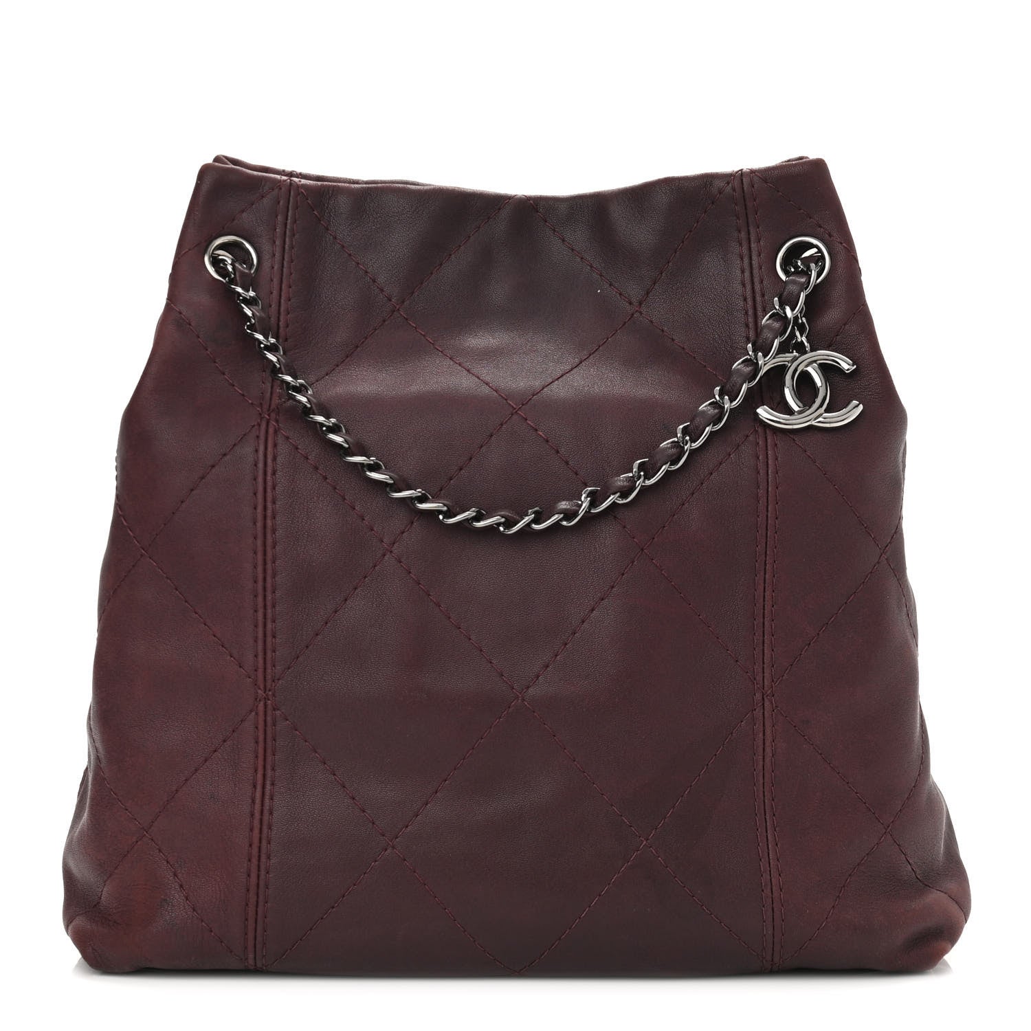 Chanel Lambskin Soft Touch Shoulder Bag Prune 1 of 13