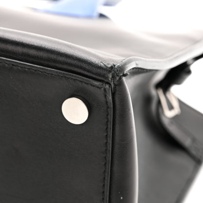 Balenciaga Calfskin Karung Padlock Nude Work XS Bag Black Electric Blue 16 of 20