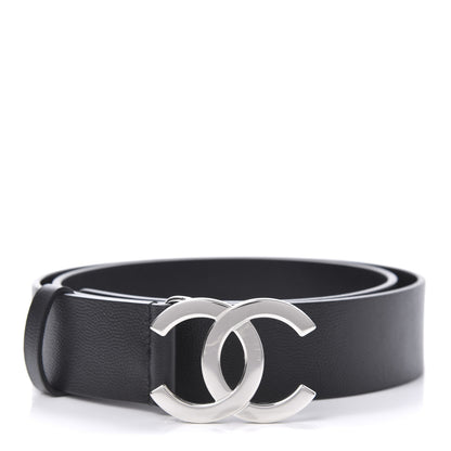 Chanel Caviar CC Logo Belt 80 Black 1 of 5