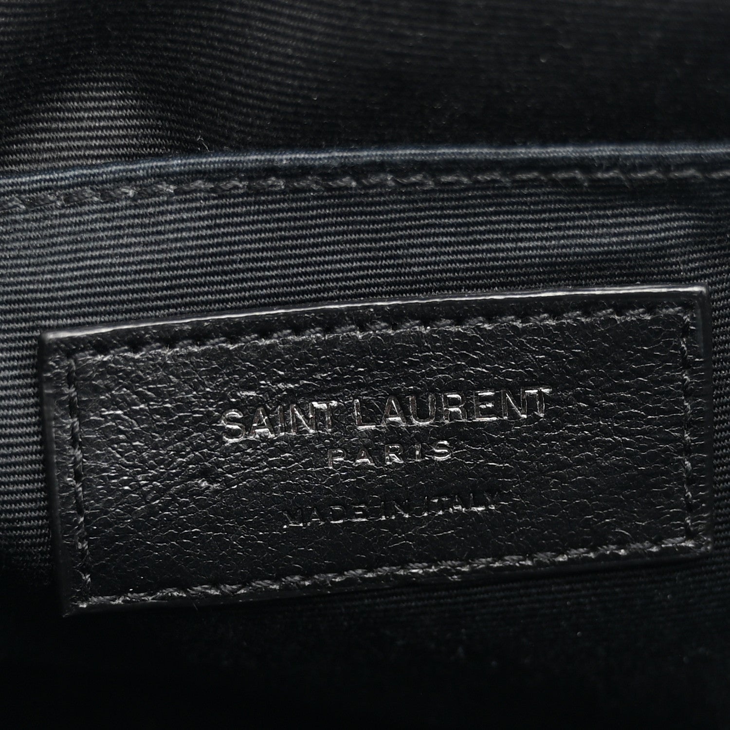 Saint Laurent Calfskin Matelasse Monogram Lou Camera Bag Black 5 of 12