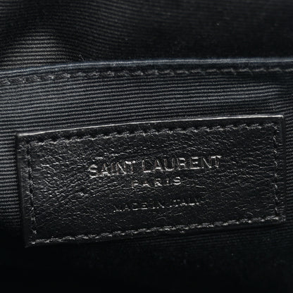 Saint Laurent Calfskin Matelasse Monogram Lou Camera Bag Black 5 of 12