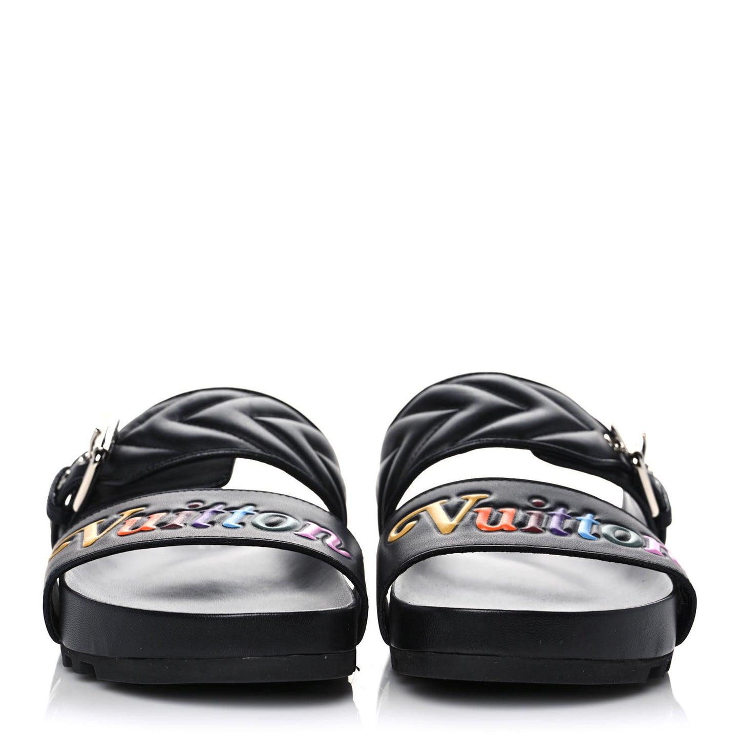Calfskin New Wave Bom Dia Mule Sandals 35 Black