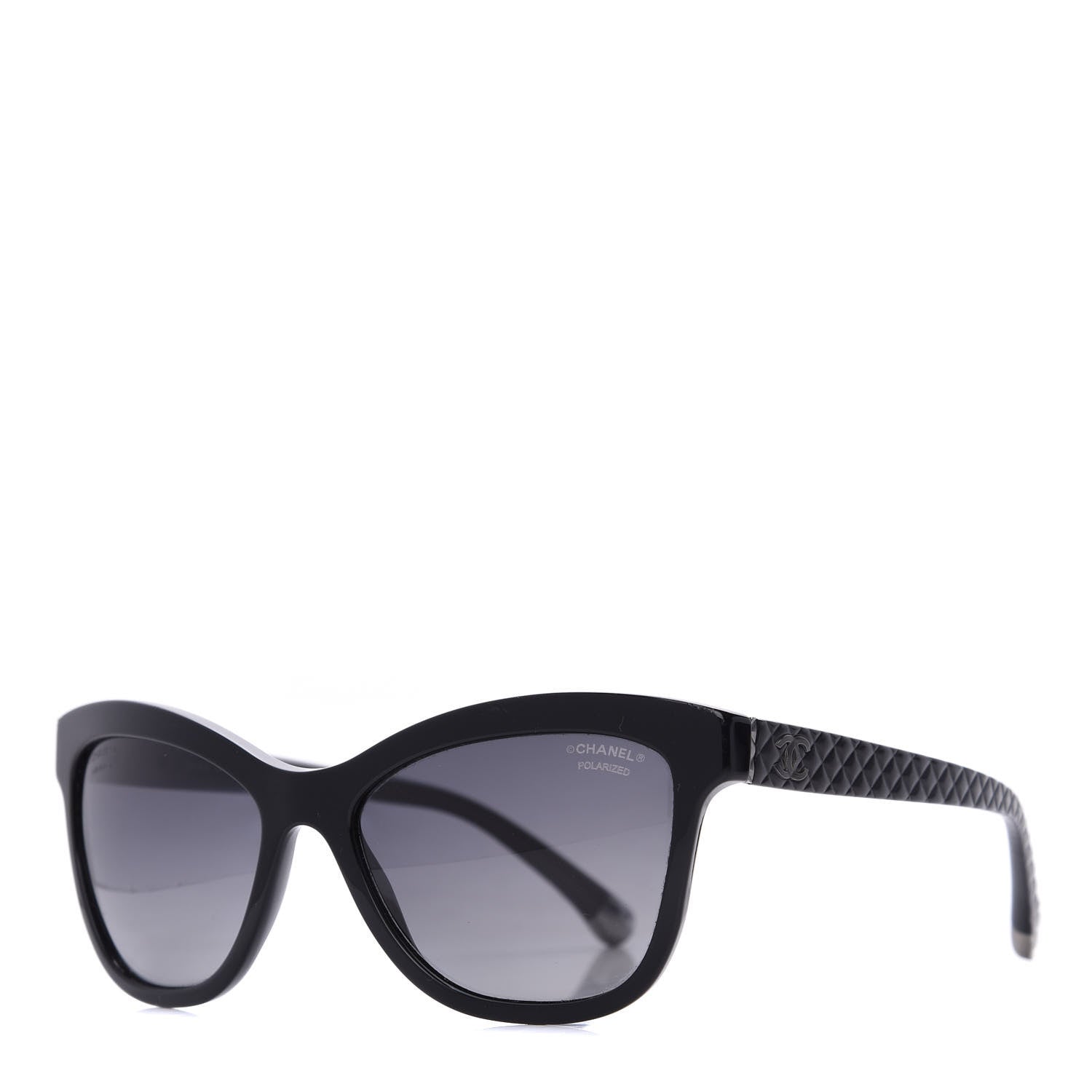 Chanel Polarized CC Cat Eye Sunglasses 5330 Black 1 of 9