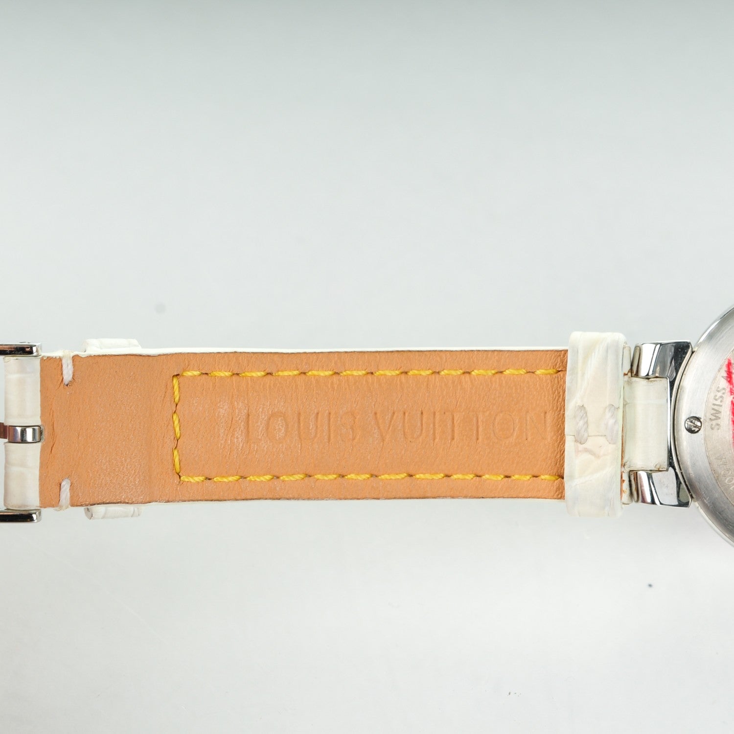 Louis Vuitton Stainless Steel Alligator 28mm Tambour Trunks and Bags Quartz Watch 7 of 10