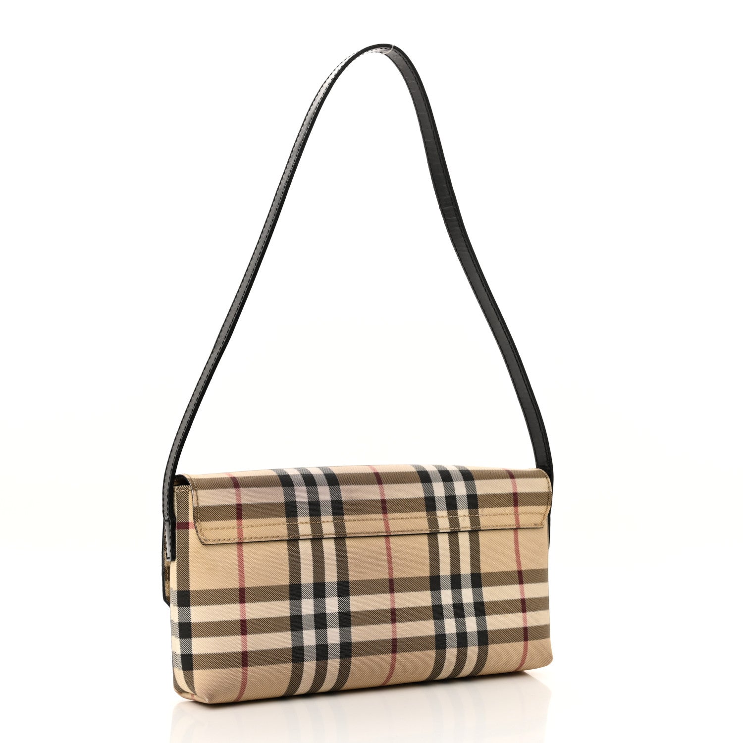 Burberry House Check Flap Shoulder Bag Black 3 of 10