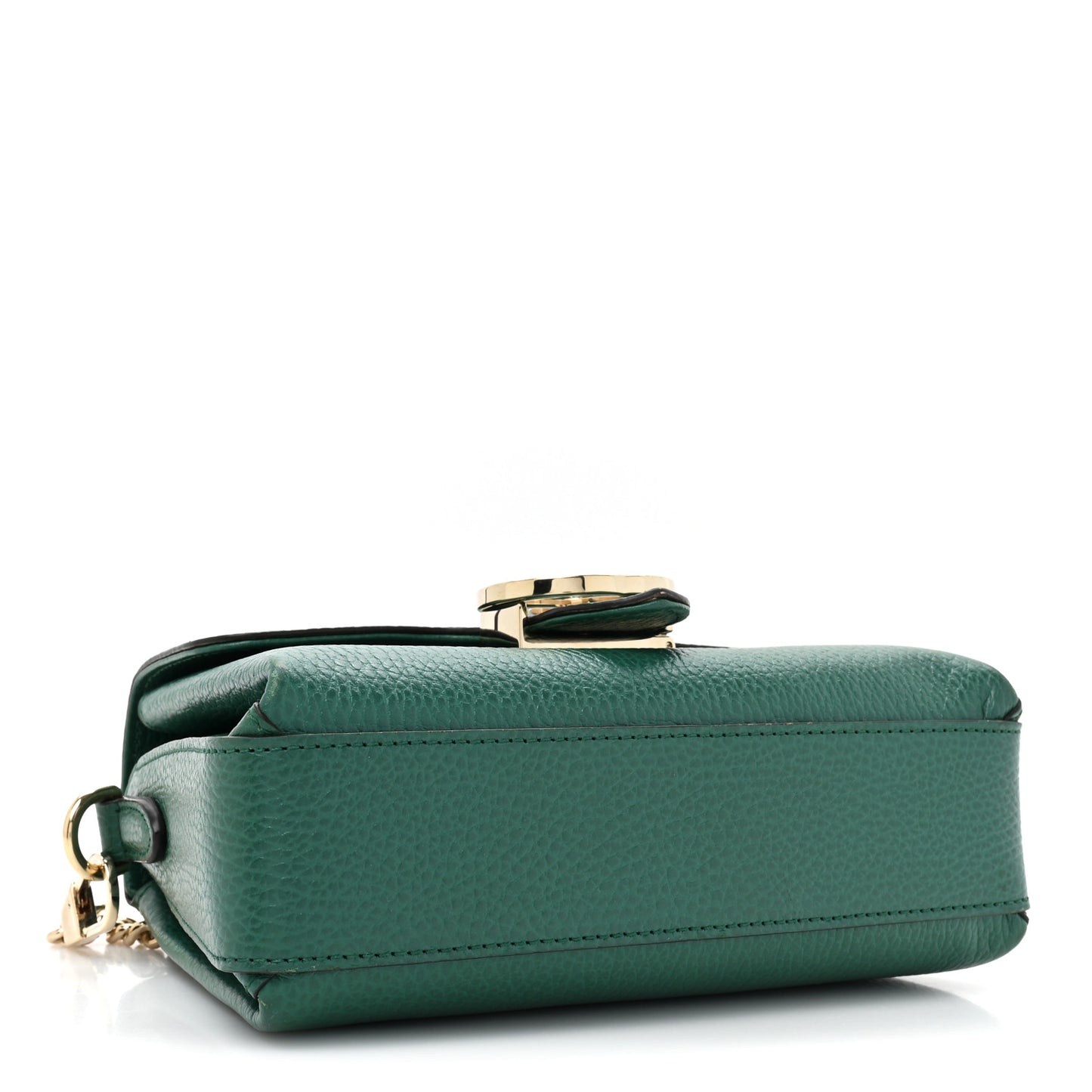 Dollar Calfskin Interlocking G Crossbody Bag Emerald