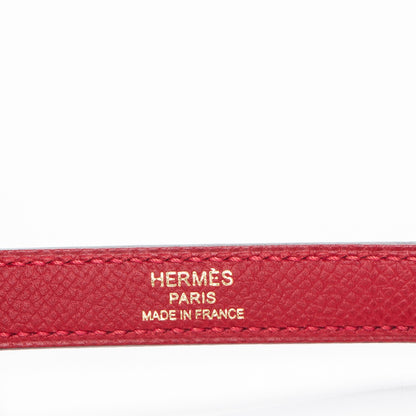 Hermes Epsom Kelly Sellier 32 Rouge Casaque 24 of 28