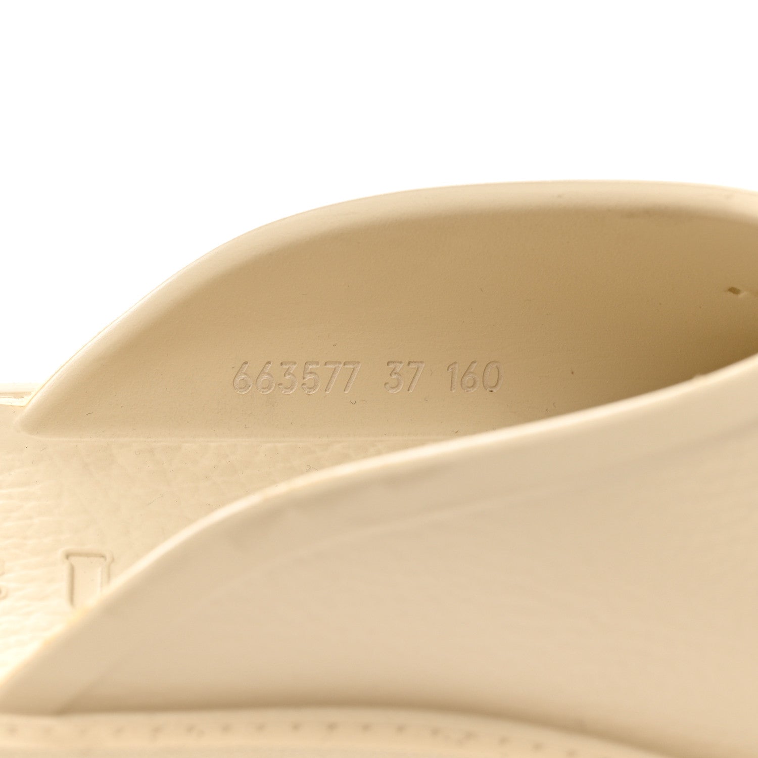 Gucci Rubber GG Monogram Perforated Elea Platform 55mm Lug Sole Sandals 37 Mystic White 6 of 13