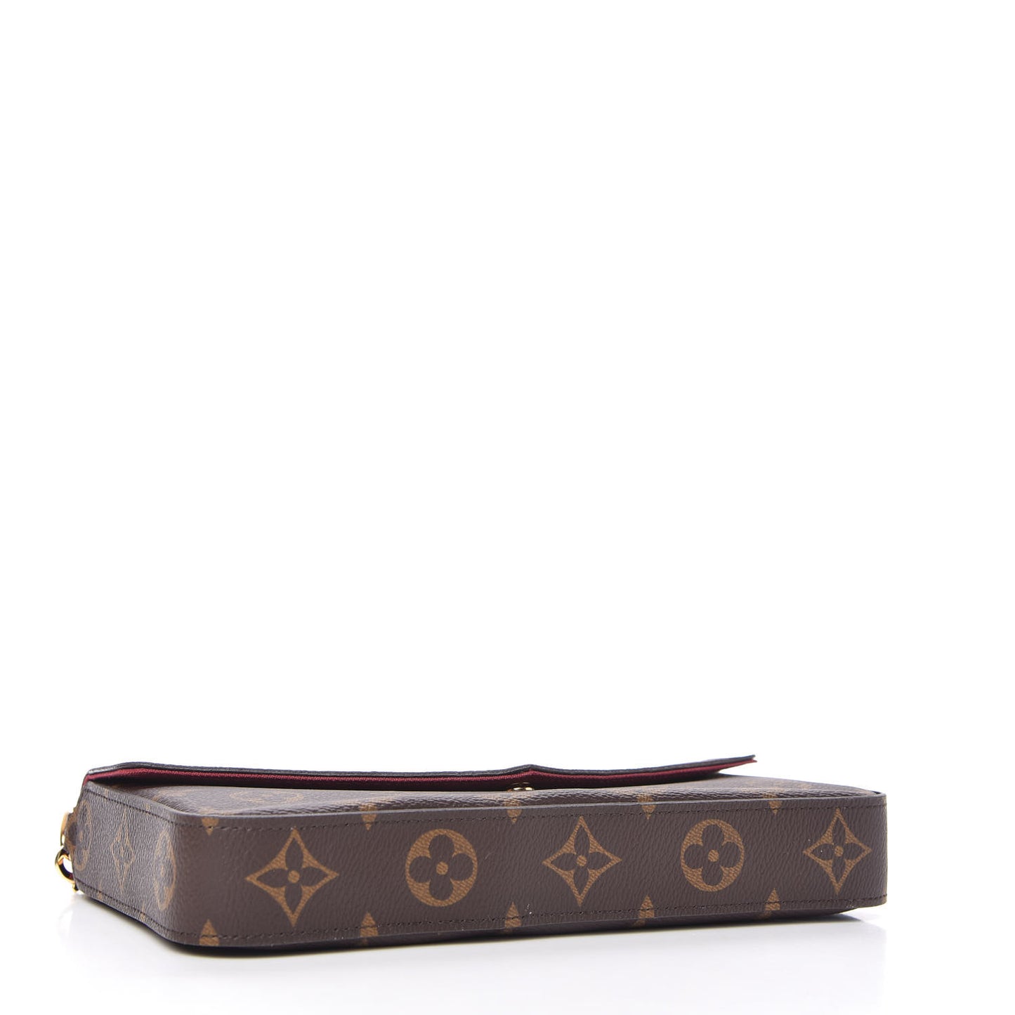 Monogram Pochette Felicie Chain Wallet Fuchsia