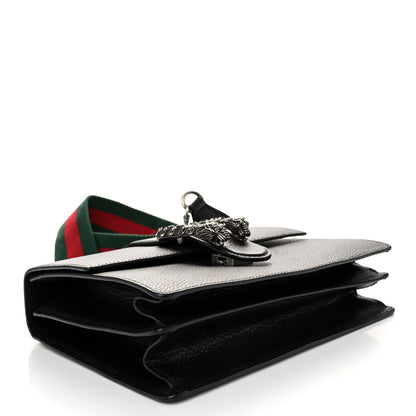 Gucci Dollar Calfskin Crystal Web Medium Dionysus Bamboo Top Handle Bag   Black Black Diamond 4 of 11