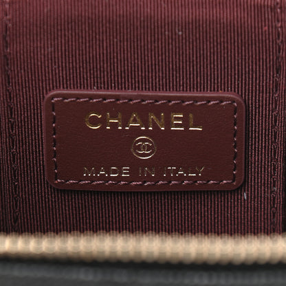 Chanel Caviar Quilted Mini Vanity Case With Chain Black 6 of 9