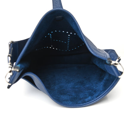 Hermes Taurillon Clemence Evelyne III GM Bleu Saphir 5 of 9