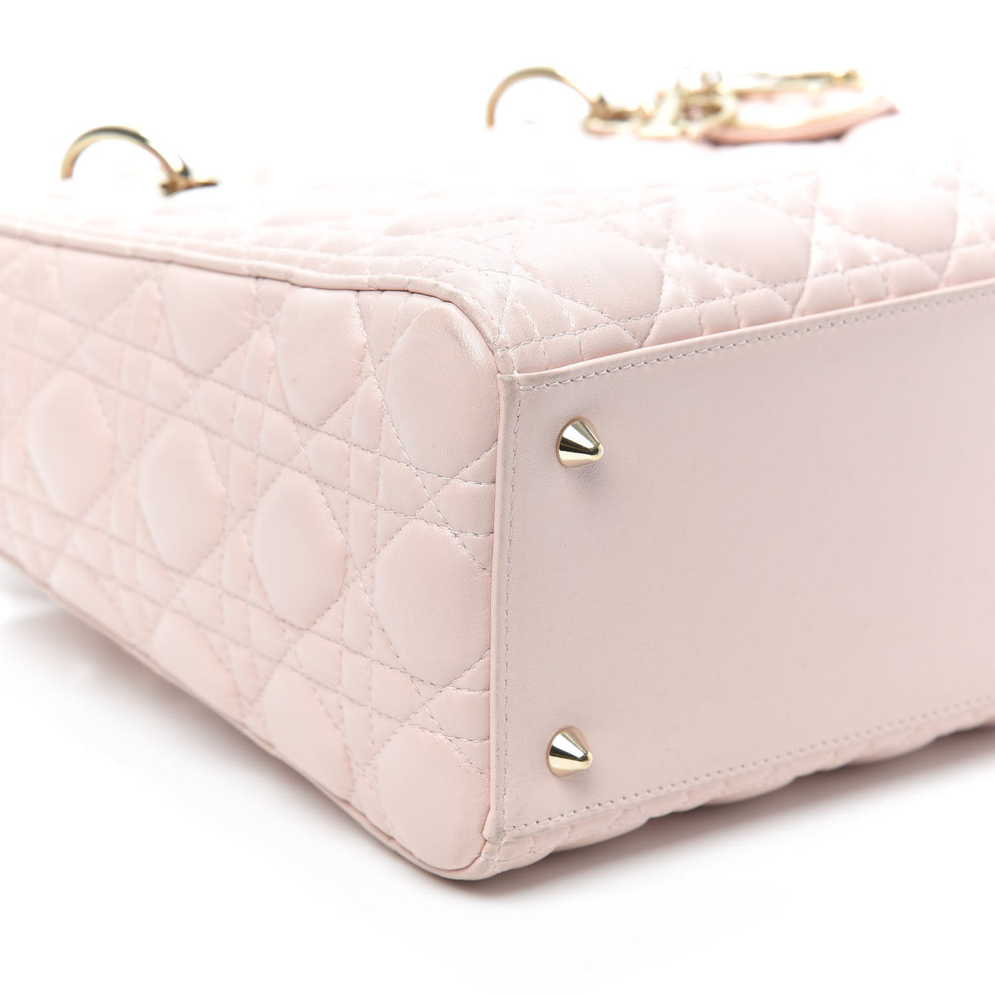 Lambskin Cannage Medium Lady Dior Light Pink