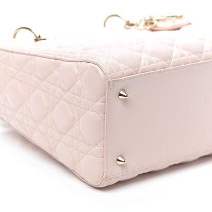 Christian Dior Lambskin Cannage Medium Lady Dior Light Pink 8 of 9