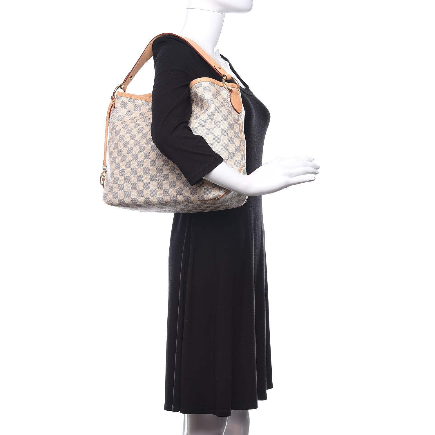 Louis Vuitton Damier Azur Delightful PM Rose Ballerine 2 of 13