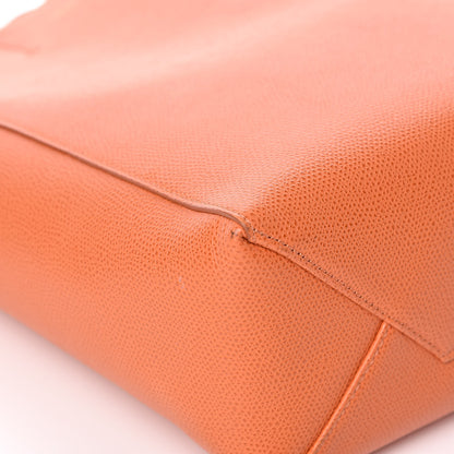 Celine Grained Calfskin Small Vertical Cabas Orange 9 of 11