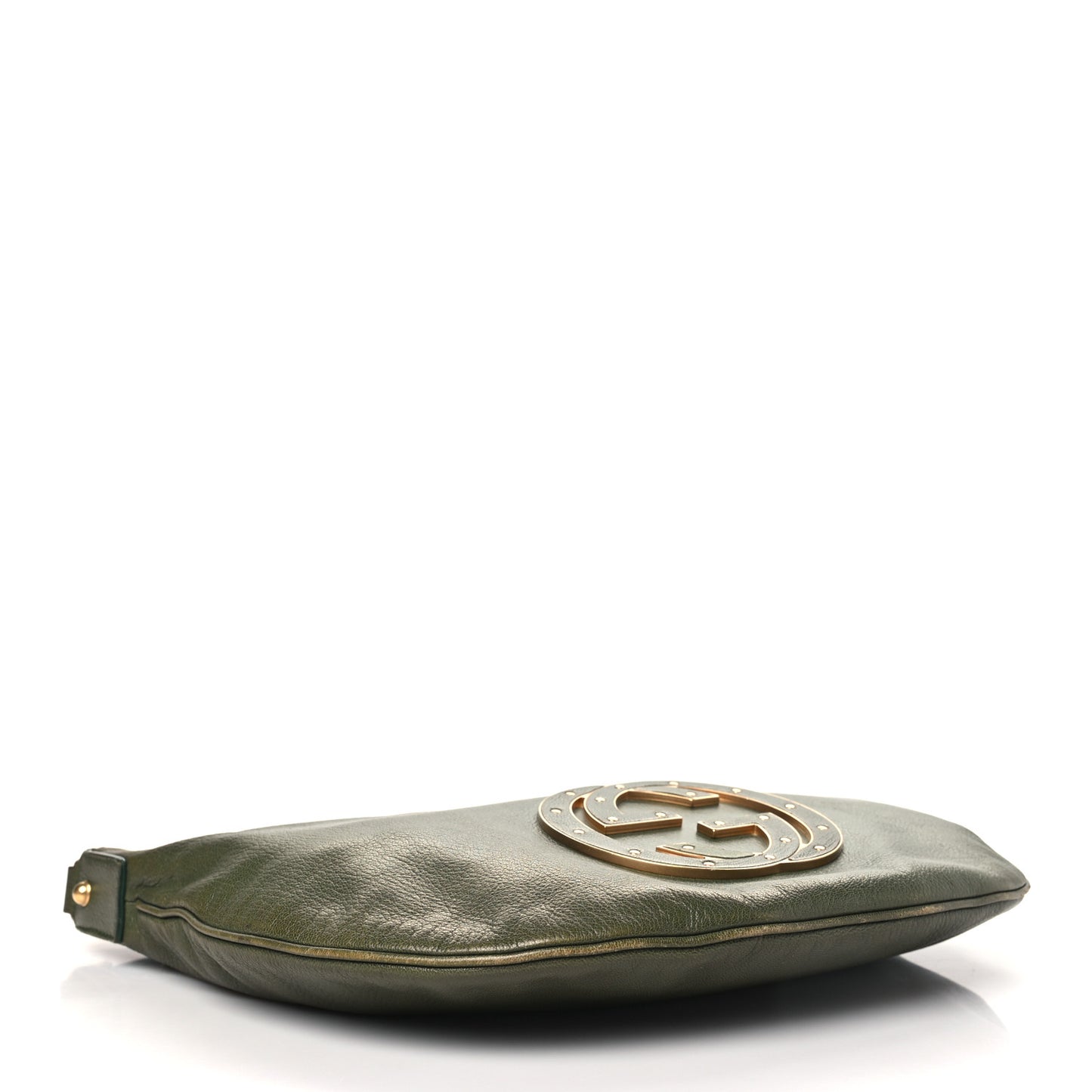 Leather Small Blondie Hobo Green