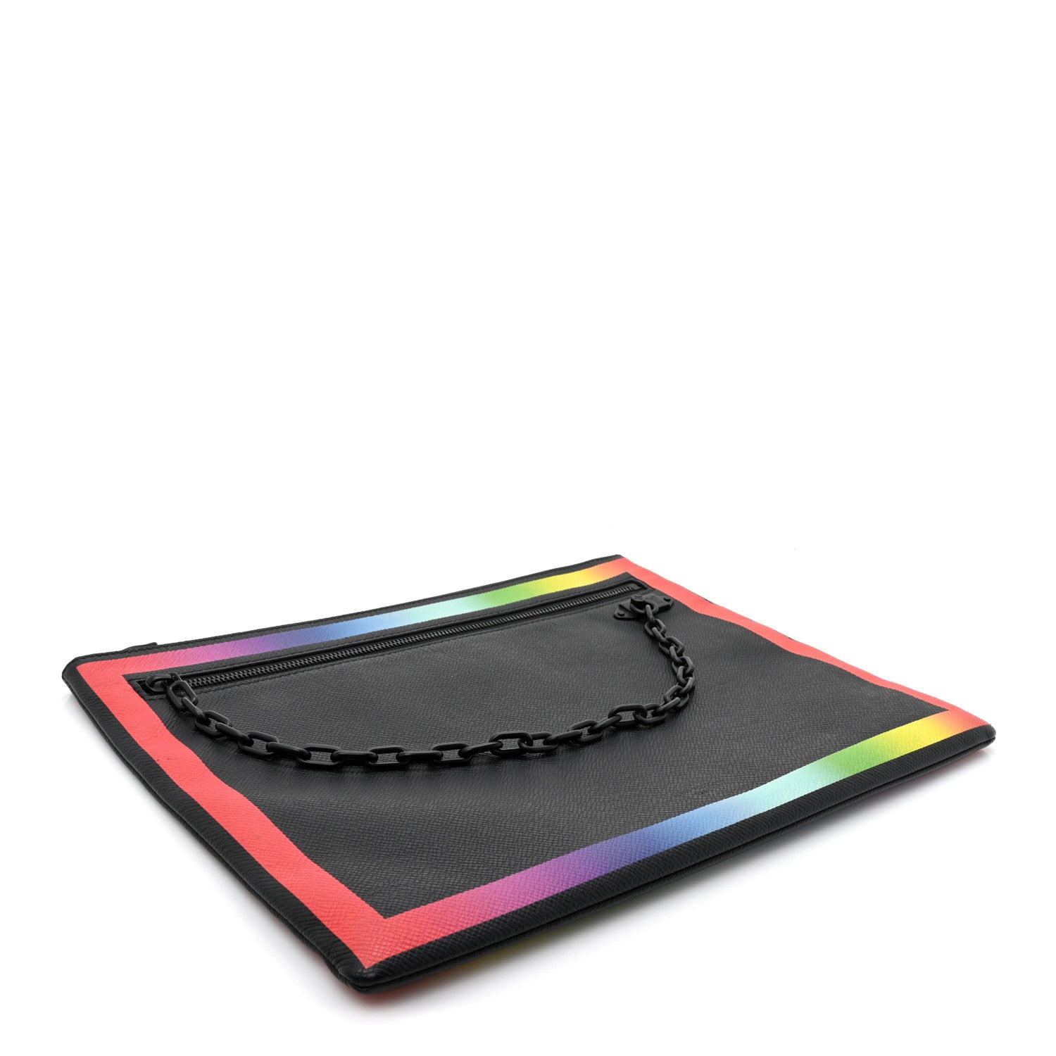 Louis Vuitton Taiga Rainbow Pochette A4 Black 4 of 9
