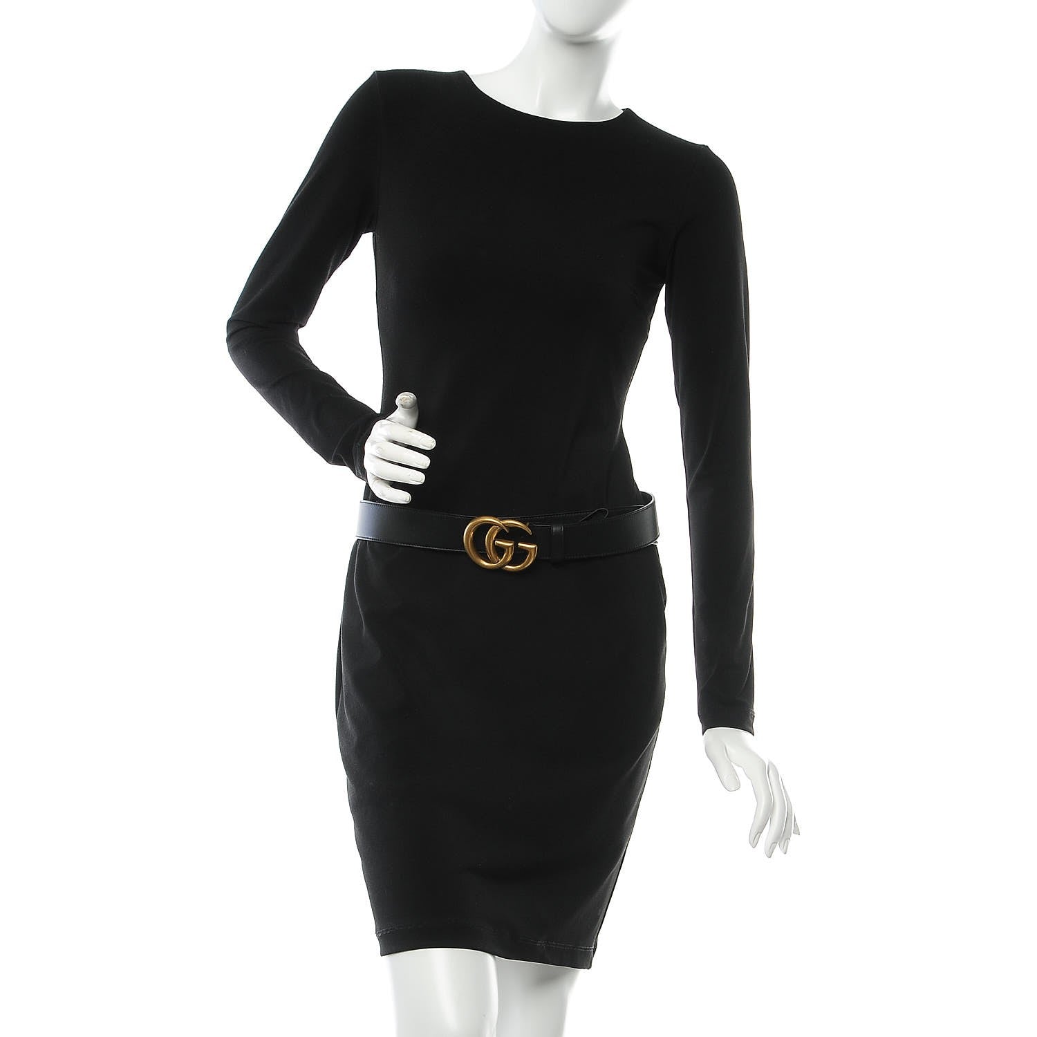 Gucci Calfskin Double G 40mm Belt 85 34 Black 2 of 7