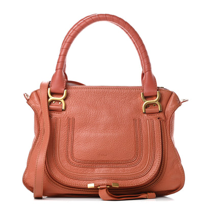 Chloe Calfskin Medium Marcie Satchel Coral 1 of 12