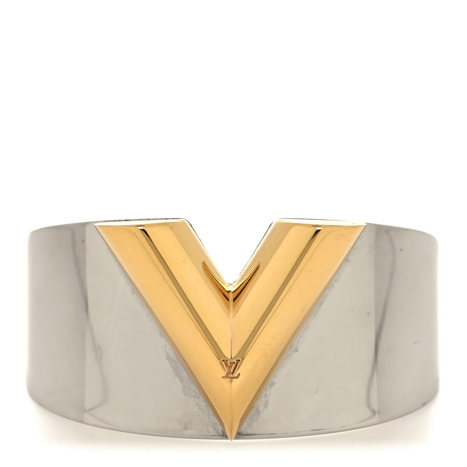 Louis Vuitton Metal Essential V Cuff Silver 1 of 4