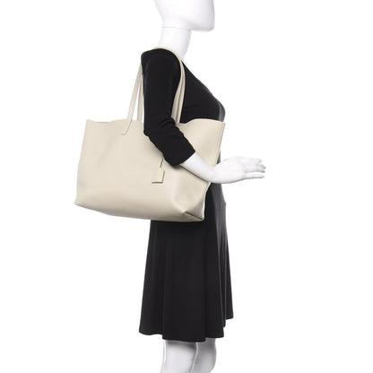 Saint Laurent Calfskin Large Shopping Tote Porcellana 2 of 13