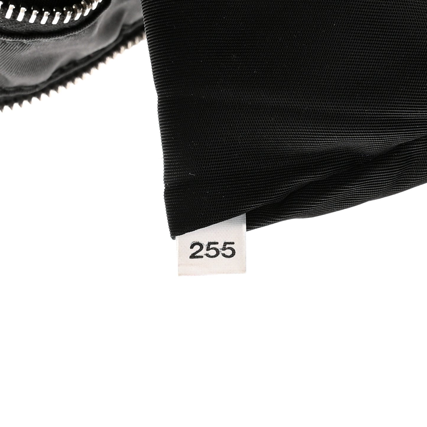 Tessuto Nylon Soft Padded Medium Chain Clutch Bag Black