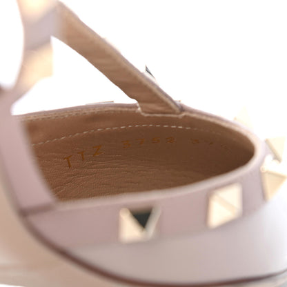 Valentino Garavani Patent Nappa Rockstud Ankle Strap 65mm Pumps 37.5 Poudre 16 of 18