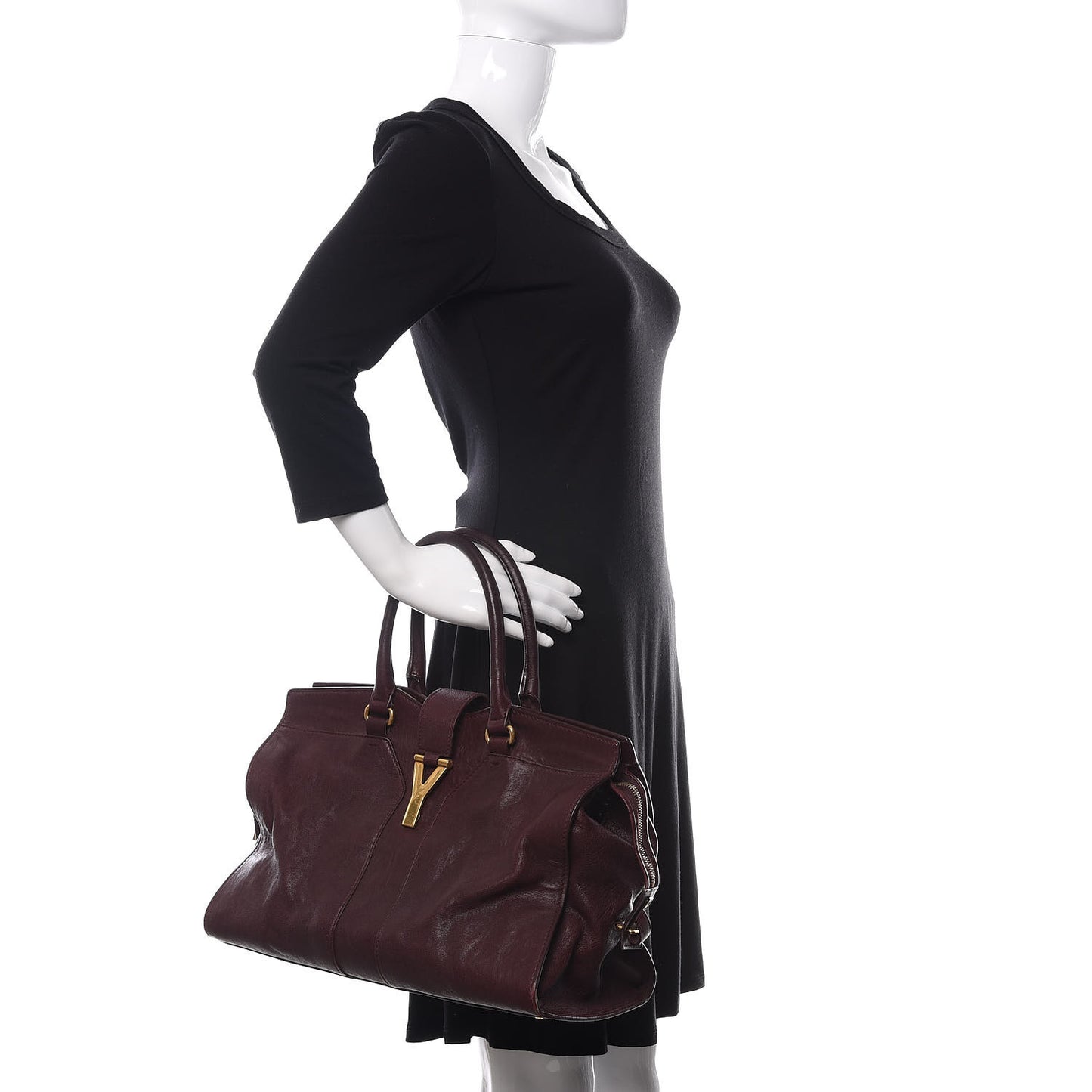 Sheepskin Medium Cabas ChYc Plum