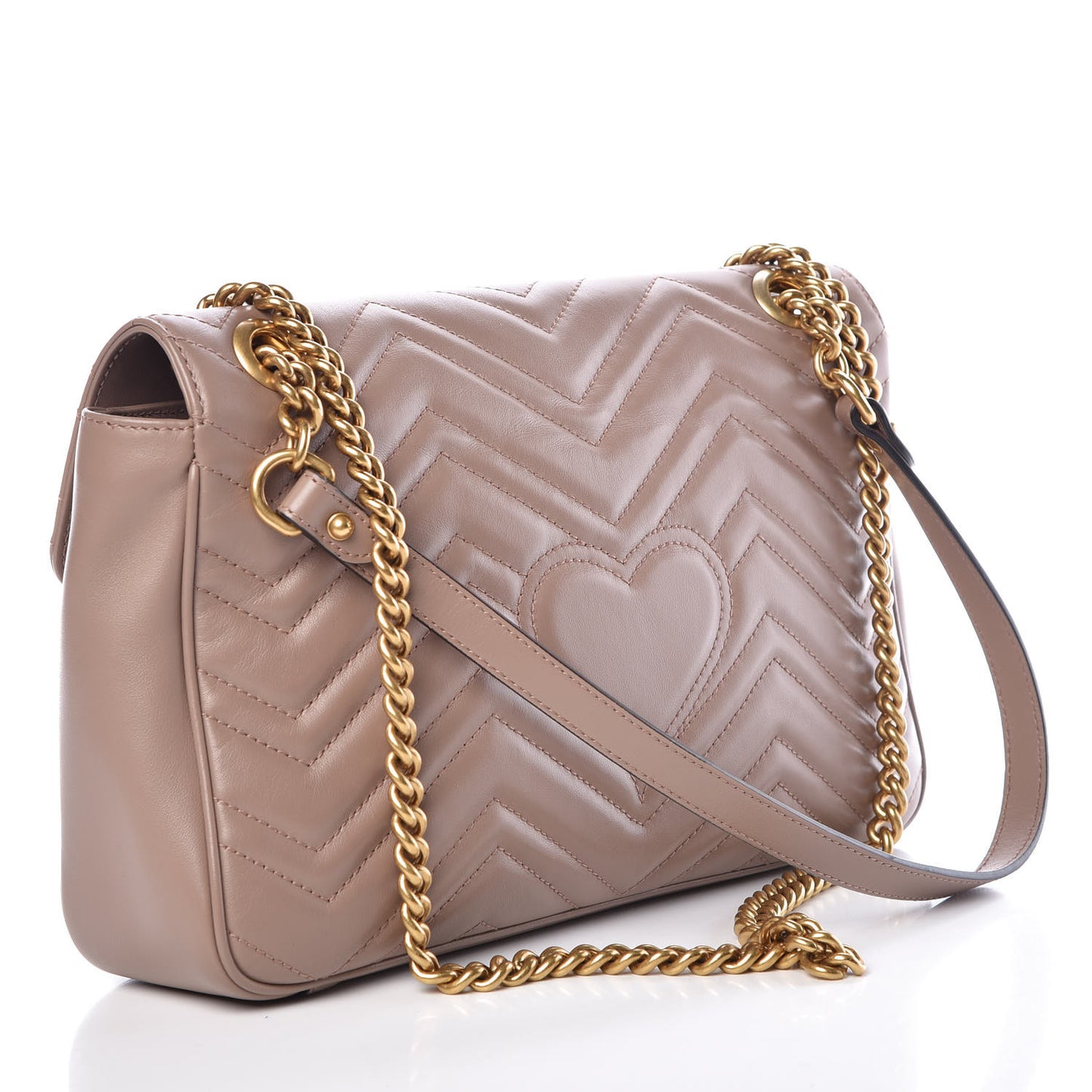 Calfskin Matelasse Medium GG Marmont Shoulder Bag Porcelain Rose