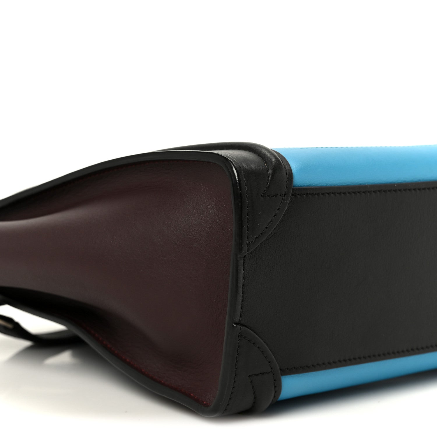 Celine Smooth Calfskin Nano Tri-Color Luggage Turquoise 8 of 9
