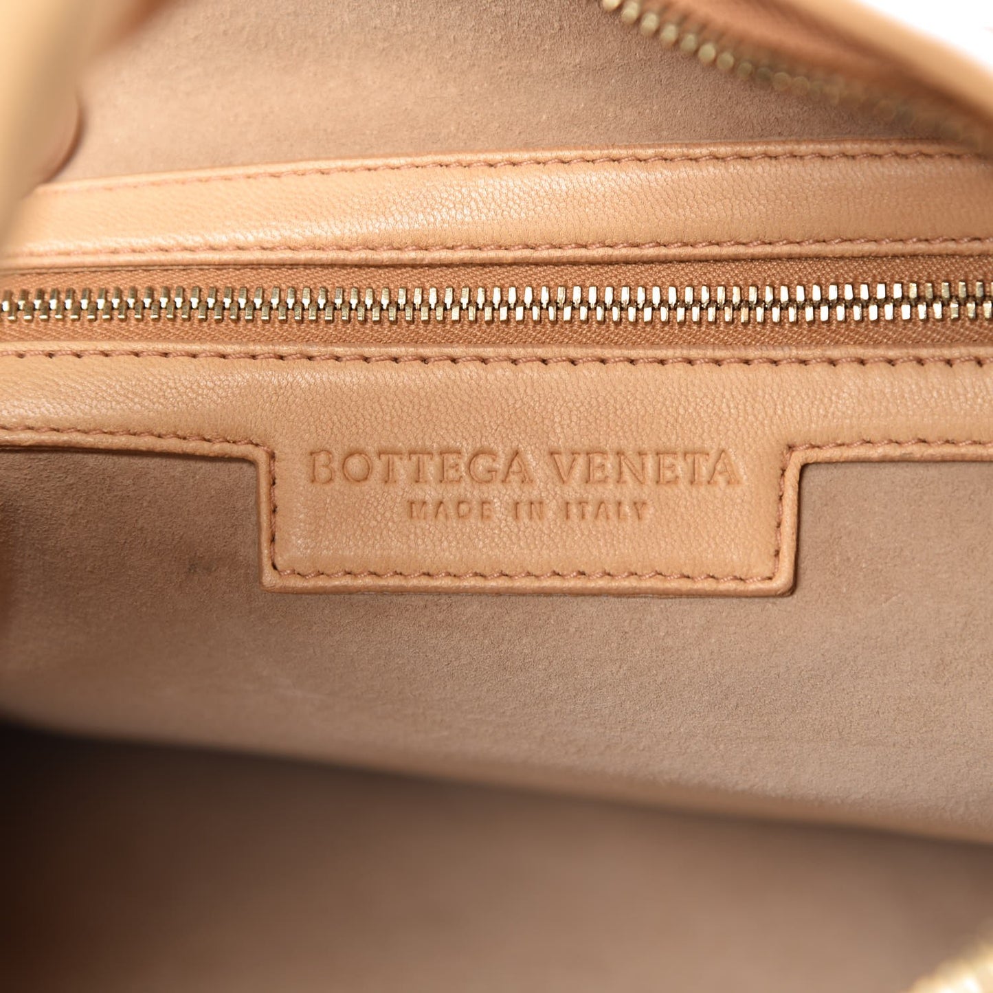 Nappa Intrecciato Medium Veneta Hobo Beige
