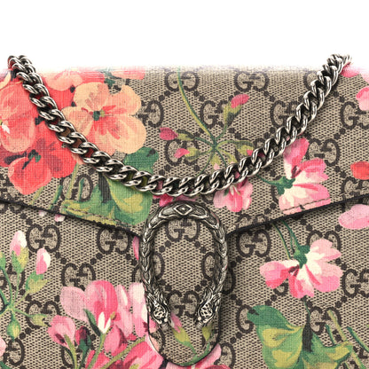 Gucci GG Supreme Monogram Blooms Mini Dionysus Chain Wallet Beige Multicolor Dry Rose 8 of 14