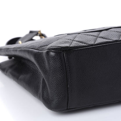 Chanel Caviar Quilted Petit Shopping Tote PST Black 6 of 10