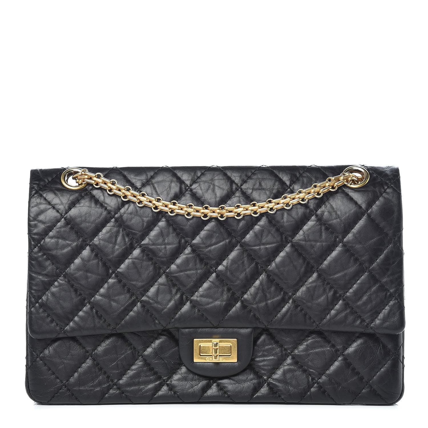 Chanel Aged Calfskin Quilted 2.55 Reissue 226 Flap Black 1 of 16