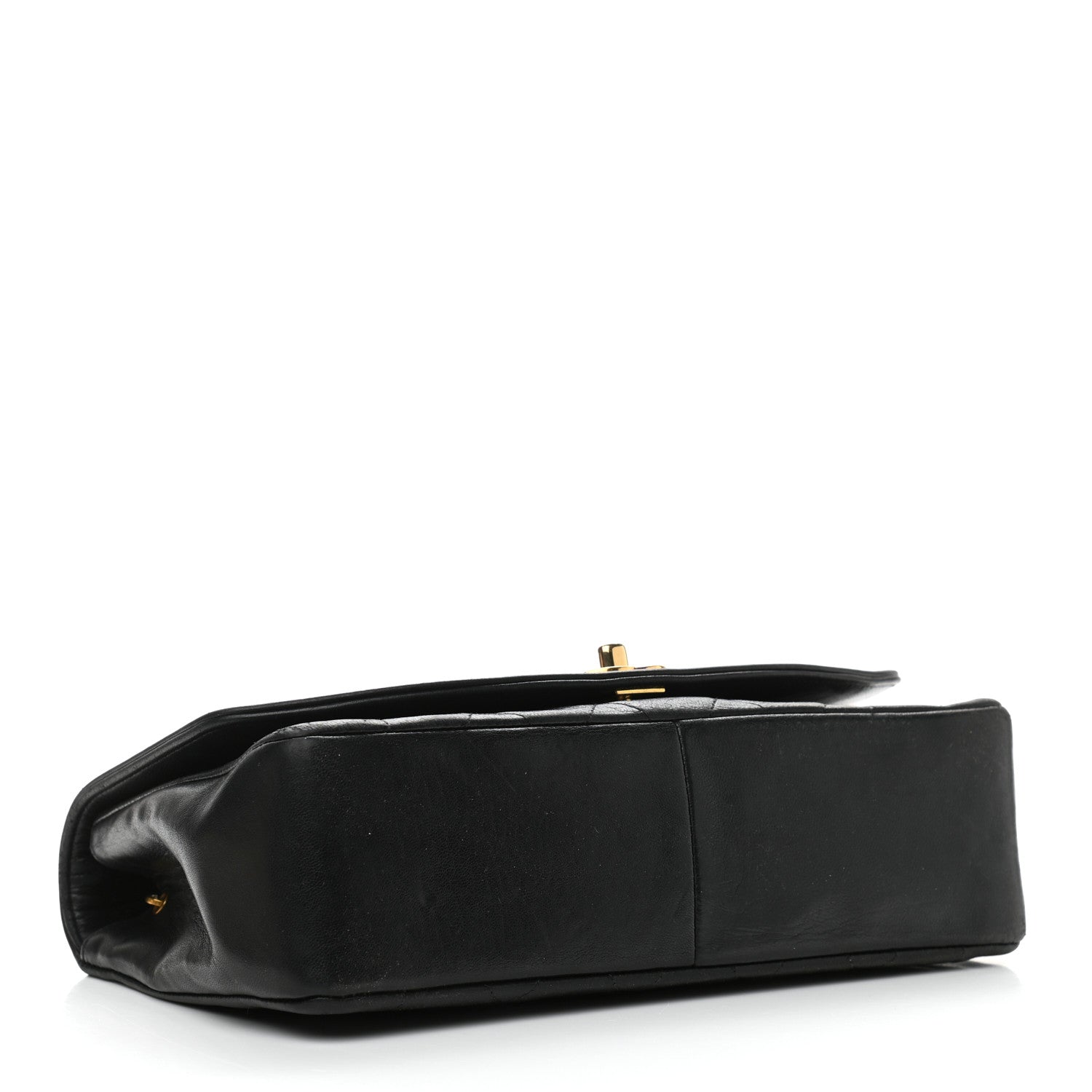 Chanel Lambskin Quilted Medium Single Flap Black 4 of 12