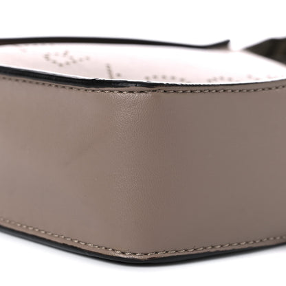 Stella McCartney Eco Alter Nappa Perforated Logo Tiny Crossbody Dark Taupe 8 of 14
