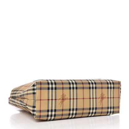 Burberry Haymarket Check Tote Red 4 of 10