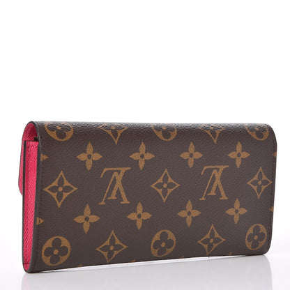 Louis Vuitton Monogram Emilie Wallet Hot Pink 3 of 8