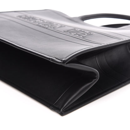 Christian Dior Calfskin Embossed Medium Book Tote Black 9 of 10