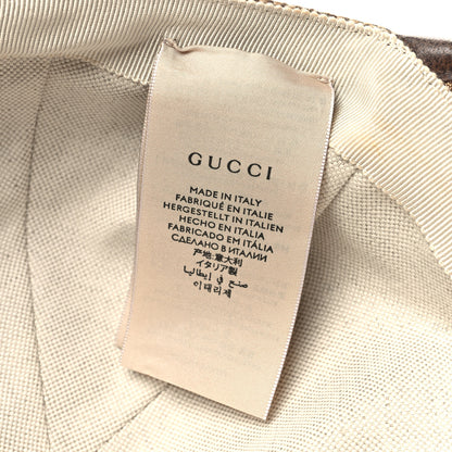 Gucci Monogram Jumbo GG Baseball Hat M 57 Camel Ebony 8 of 9