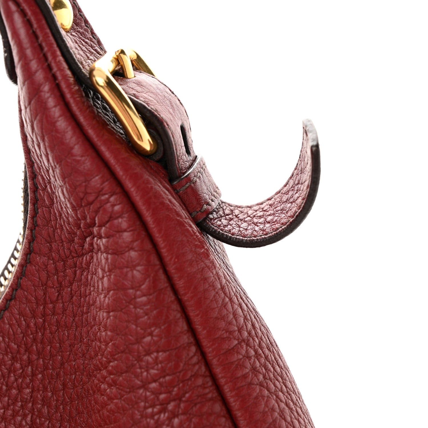 Prada Vitello Daino Hobo Amaranto 11 of 12