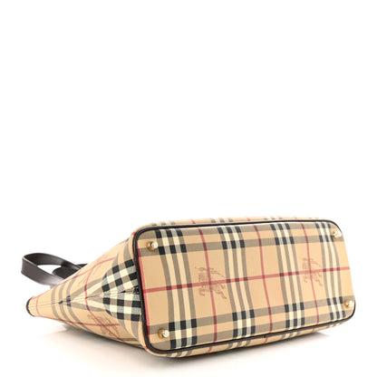 Burberry Haymarket Check Medium Regent Tote Chocolate 4 of 11
