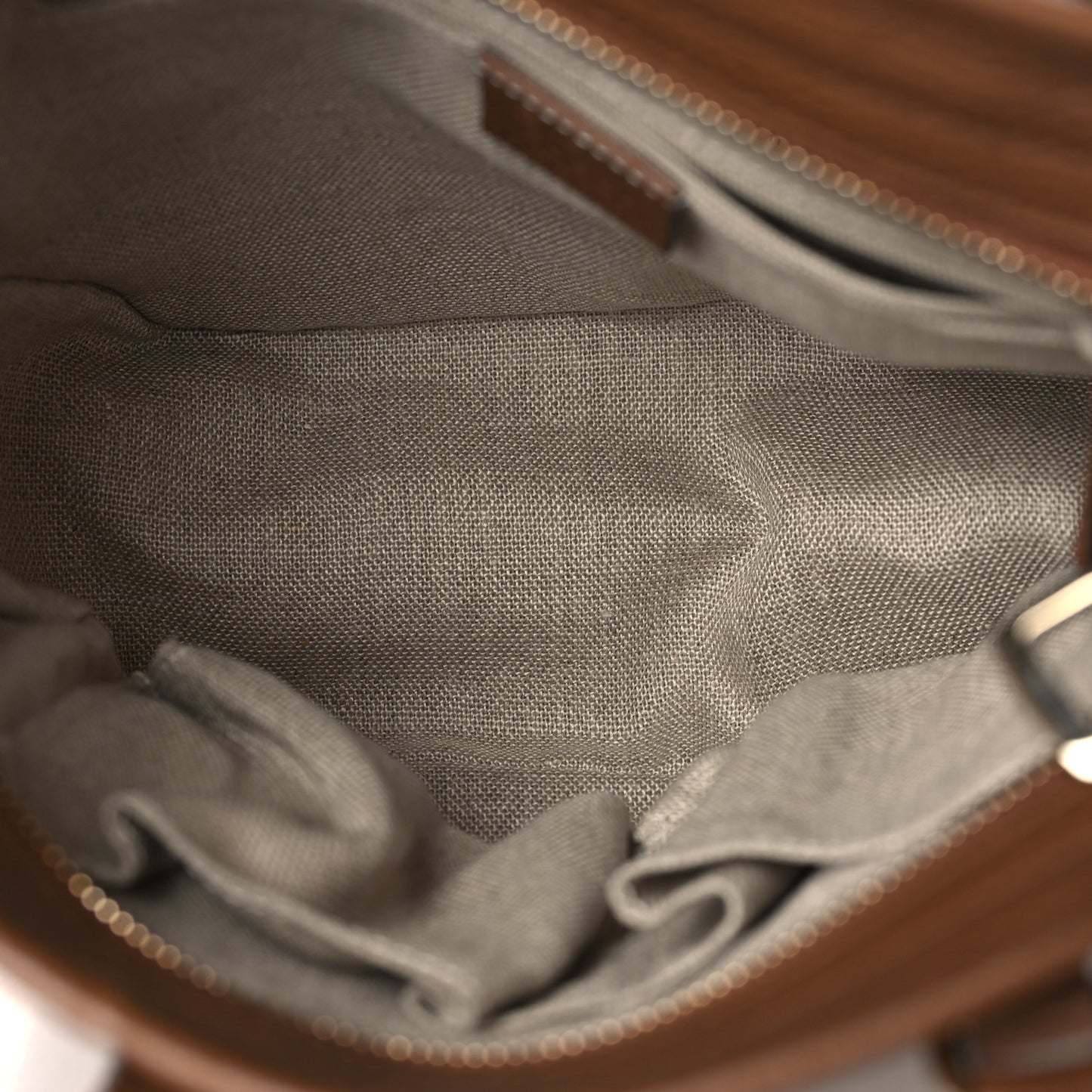 Monogram Small Bree Tote Beige Tabacco