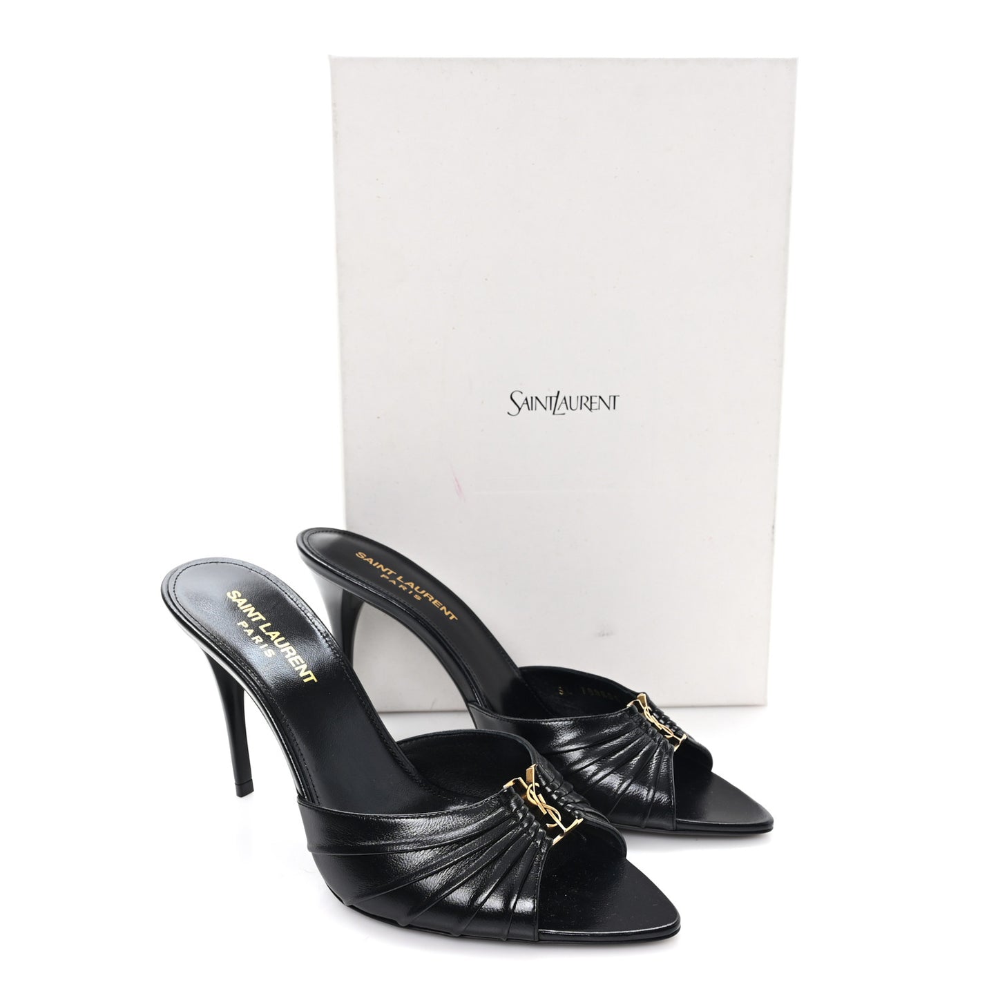 Nappa Sugar Babylone 90 Mules 37.5 Black