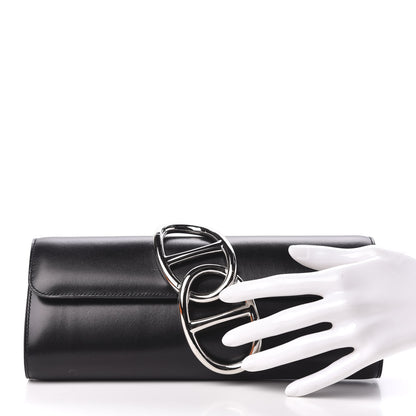 Hermes Box Egee Clutch Black 2 of 7