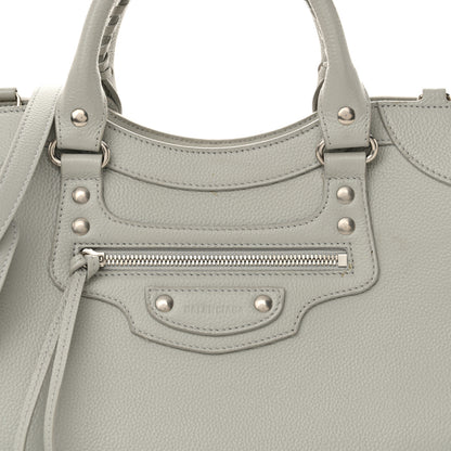Balenciaga Grained Calfskin Silver Hardware Neo Classic City Light Grey 8 of 13