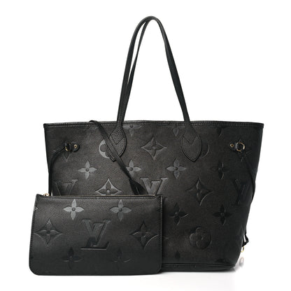 Louis Vuitton Empreinte Monogram Giant Neverfull MM Black 3 of 10