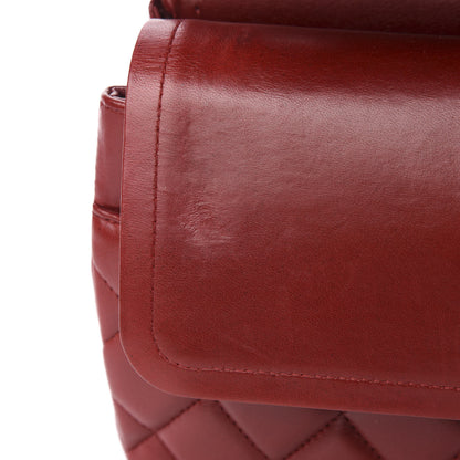 Chanel Lambskin Quilted Jumbo Double Flap Red 11 of 14